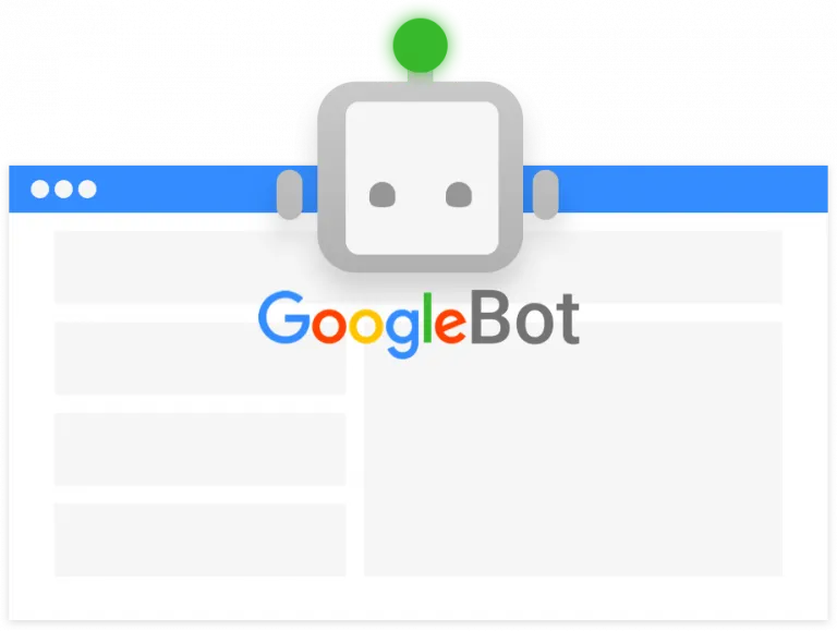 Robot graphic showing happy bot after reading structured data