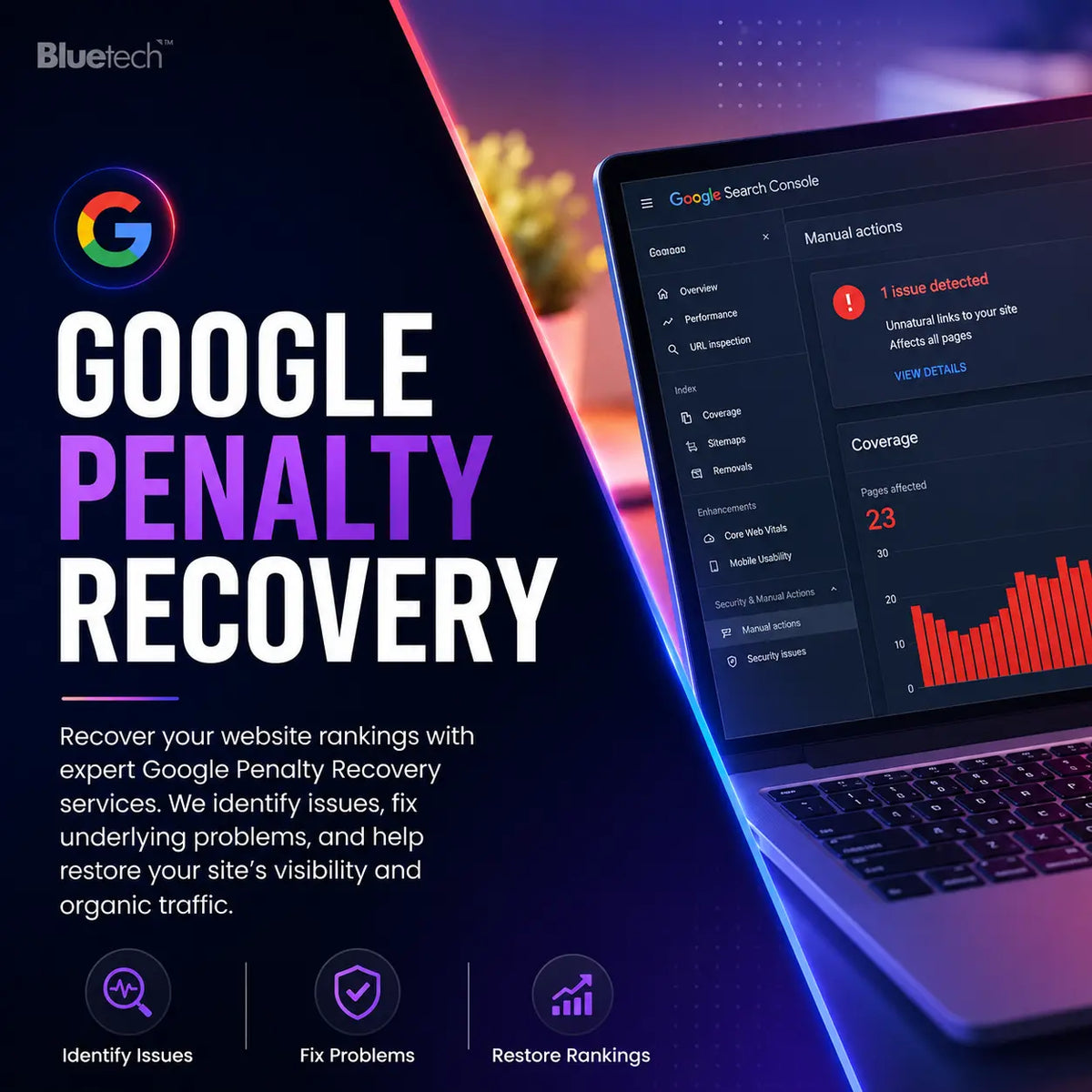 Google Penalty Recovery Services | Recover Lost Google Rankings