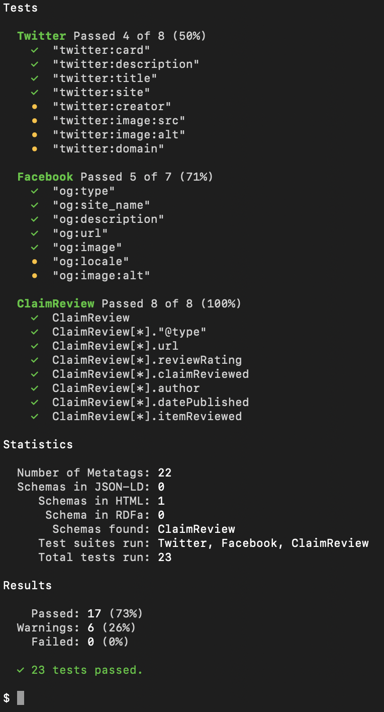 GitHub - iaincollins/structured-data-testing-tool: A library and command line