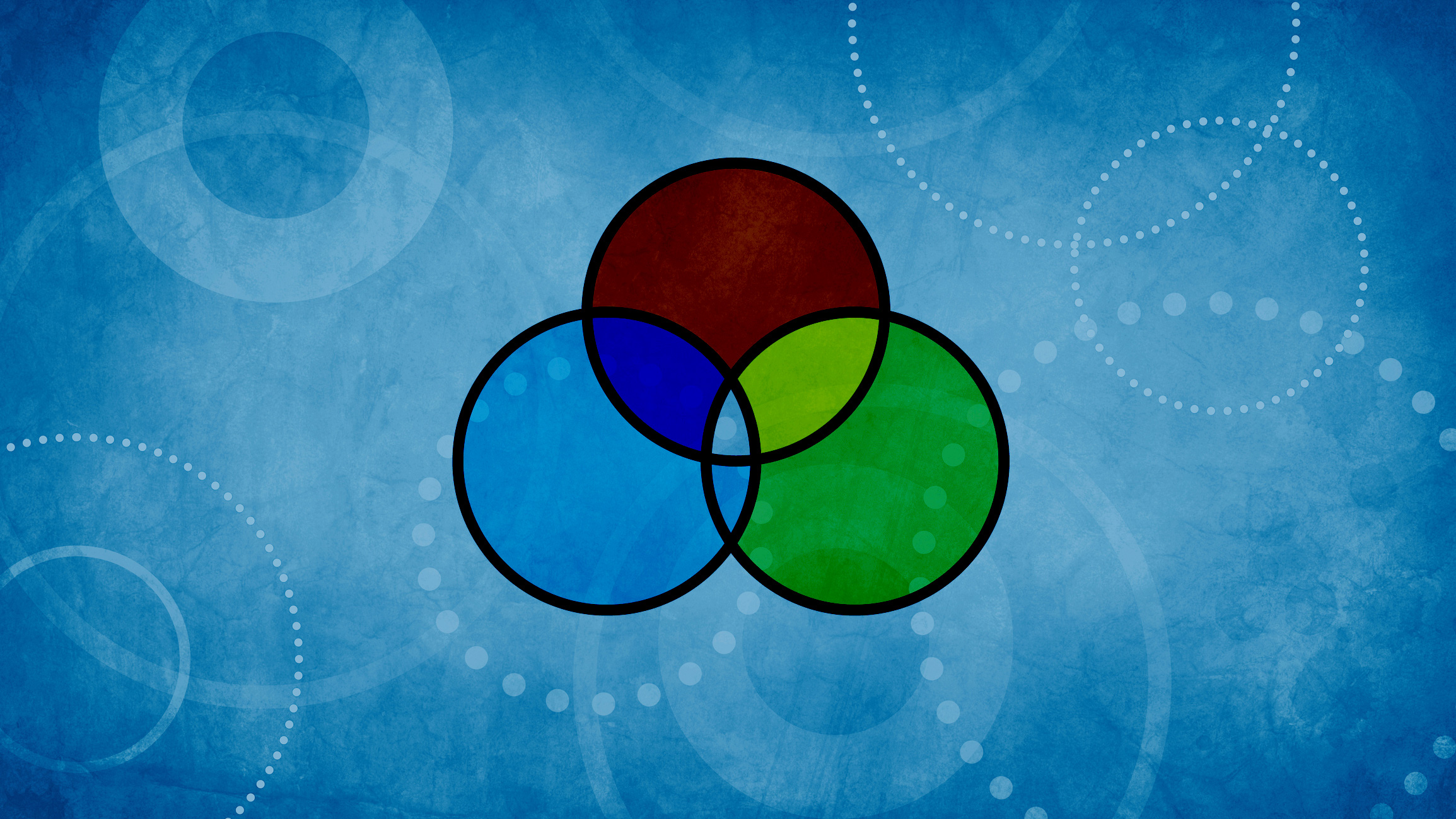 red green and blue circles overlapping