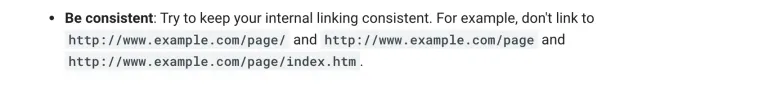 internal links that cause duplicate content example