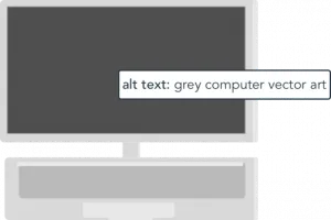grey computer vector art alt example
