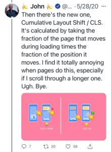 John Mueller tweet cumulative layout shift